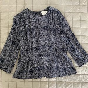 Steven Alan Floral Silk Blouse
